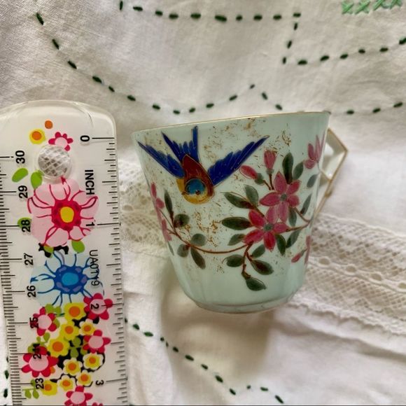 Vintage Delicate Cup and Saucer w/Bluebird! Sweet! - Picture 11 of 17